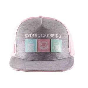 Cappello Snapback Animal Crossing Quadrati Pastello