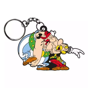 Portachiavi Asterix & Obelix Risata 9 cm