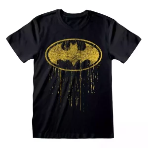 T-Shirt Batman Dripping Symbol Taglia S
