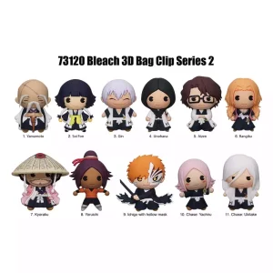Bleach: Display 24 Clip per Borsa in PVC 3D – Serie 2