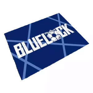 Tappetino Antiscivolo Blue Lock Logo 40 x 60 cm