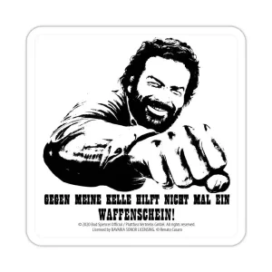Sottobicchieri in metallo Bud Spencer - Kelle 10 x 10 cm