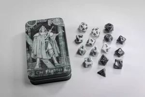 Set di Dadi RPG Classici per Guerrieri (15)