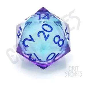 D20 Moonlight Mystery 3 cm - Dado da Gioco con Nucleo Liquido