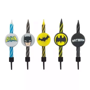 Candeline Compleanno DC Comics Batman - Confezione da 10