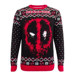 Felpa Deadpool Christmas Jumper Taglia XL