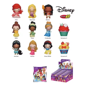 Disney Princess: Display da 24 Clip per Borsa 3D in PVC