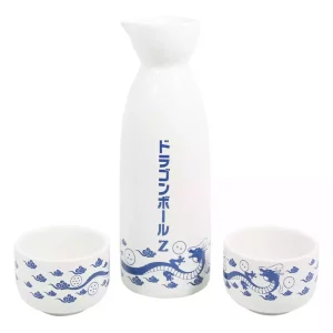 Set Ceramica Sake Dragon Ball Z Shenron Blu