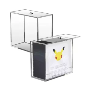 Custodia Acrilica Evoretro per Booster Boxes / Elite Trainer Boxes Ver. 2 con Coperchio Scorrevole