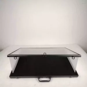 Evoretro Display Case in Alluminio Nero