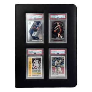 EVORETRO Premium Card Slab Binder con Finestra Nera