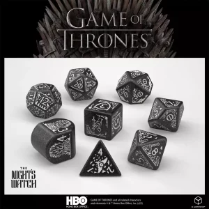 Set di Dadi Game of Thrones - Guardia della Notte (8)