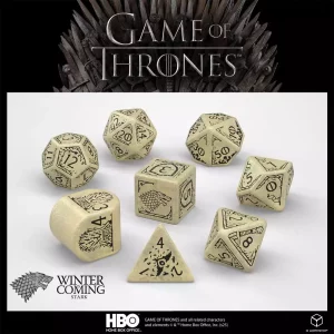 Set di Dadi Game of Thrones Casa Stark (8)