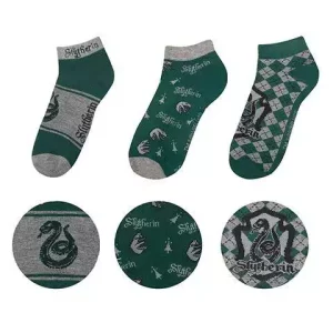 Calzini alla Caviglia Harry Potter 3 Confezione Serpeverde