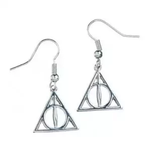 Orecchini Harry Potter Deathly Hallows in Argento Placcato