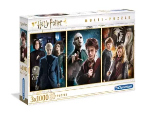 Puzzle Harry Potter: 3 Puzzle da 1000 pezzi