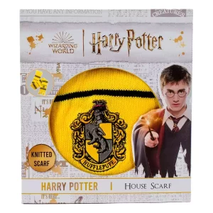 Sciarpa Tassorosso Harry Potter Strisce Sottili (Con Scatola) 160 cm