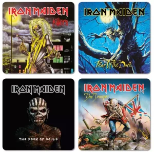 Set 4 Sottobicchieri Iron Maiden