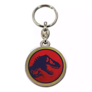 Portachiavi in Metallo Logo Jurassic Park 7 cm