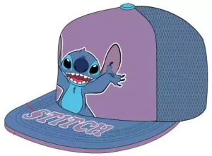 Cappellino Curvo Lilo & Stitch con Stitch in Piedi