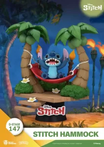 Lilo & Stitch Diorama PVC 13 cm - Stitch sull'Amaca