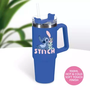 Bicchiere da viaggio multiuso Stitch Blu