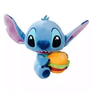 Peluche Lilo & Stitch con Hamburger, 25 cm