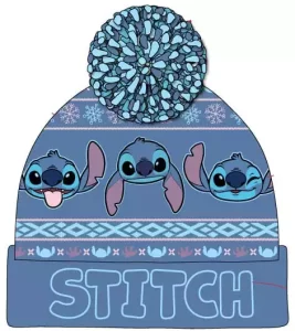 Berretto Pompon Lilo & Stitch Blu Scuro