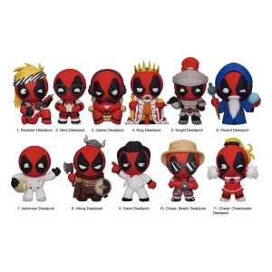 Marvel Clip per Borse in PVC 3D - Deadpool Serie 6 - Display (24)
