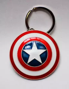 Portachiavi in Metallo Scudo di Captain America Marvel Comics