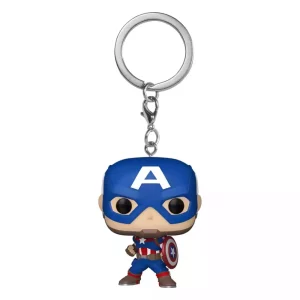 Marvel POP! Vinyl Portachiavi 4 cm New Classics - Captain America Display (12)