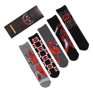 Calzini Marvel 5 Pezzi Deadpool S-M