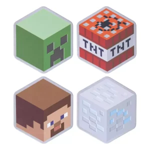 Sottobicchieri Minecraft Set 4pz