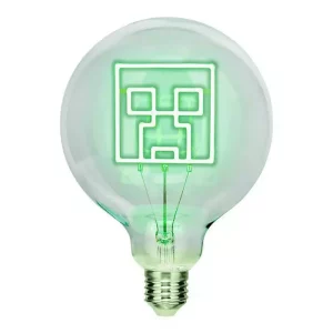 Lampadina LED Neon Minecraft Creeper