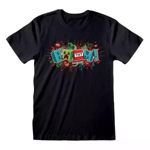T-Shirt Minecraft Boom Size L