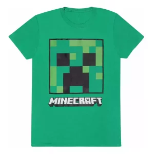 T-Shirt Minecraft Faccia di Creeper Taglia M