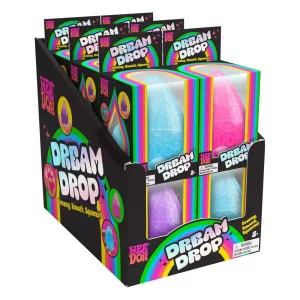NeeDoh Dream Drop - Display con 12 Palle Antisstress 8 cm