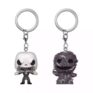 Nightmare Before Christmas POP! Vinyl Portachiavi Doppio Jack/Oogie 4 cm