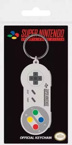 Portachiavi Gomma Nintendo SNES Controller 6 cm