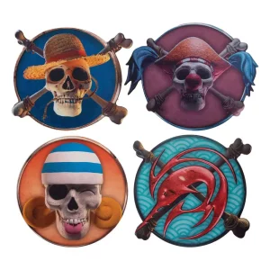 Sottobicchieri One Piece Set 4 Personaggi #1