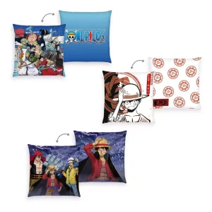 Cuscini One Piece - Set 3pz Monkey D. Luffy 40 x 40 cm