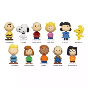 Display 24 Clip per Borsa Peanuts 3D PVC Snoopy Serie 1