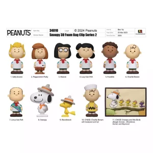 Peanuts 3D PVC Bag Clips Snoopy Series 2 - Display da 24