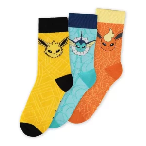 Calzini Pokémon Eevee Evoluzioni - Confezione da 3 (35-38)