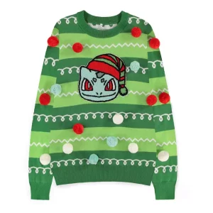 Felpa Pokemon Bulbasaur - Maglione Natalizio Taglia M