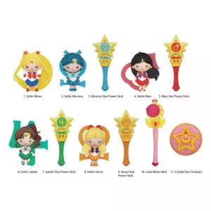 Sailor Moon: Display 24 Clip per Borsa in PVC 3D - Serie 4