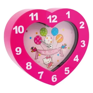 Orologio da Parete Hello Kitty a Forma di Cuore
