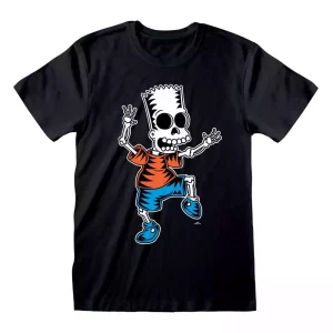 T-Shirt I Simpsons Bart Scheletro Taglia S