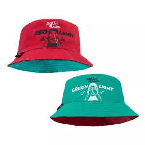 Cappello Secchiello Rosso Verde da Squid Game
