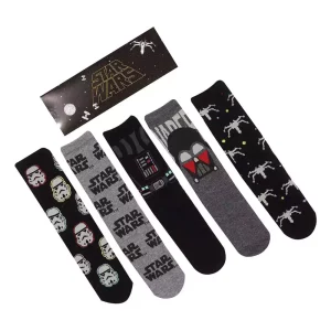 Calze Star Wars 5 Pezzi Lato Oscuro S-M
